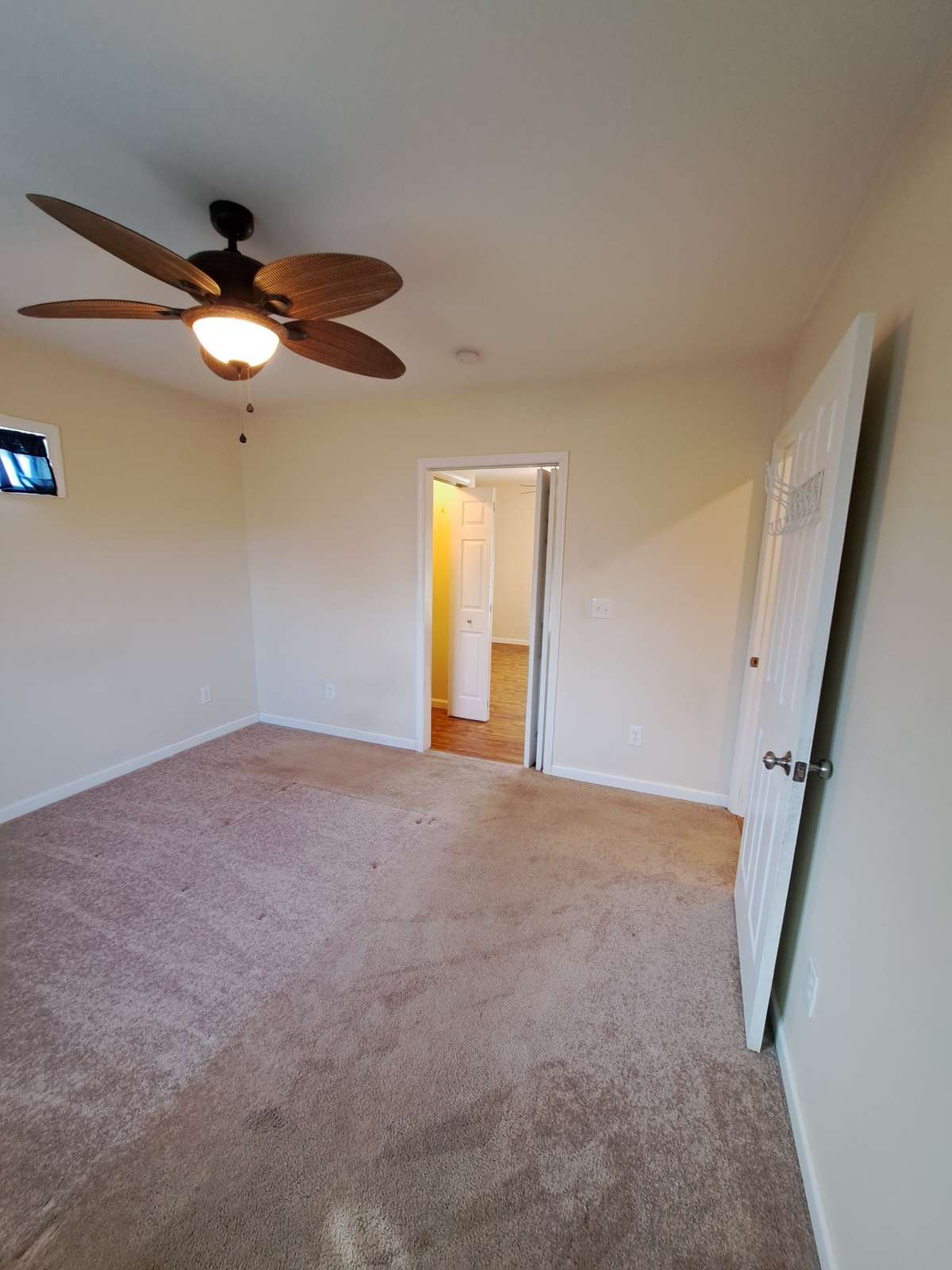 From bedroom looking into apartment's living room