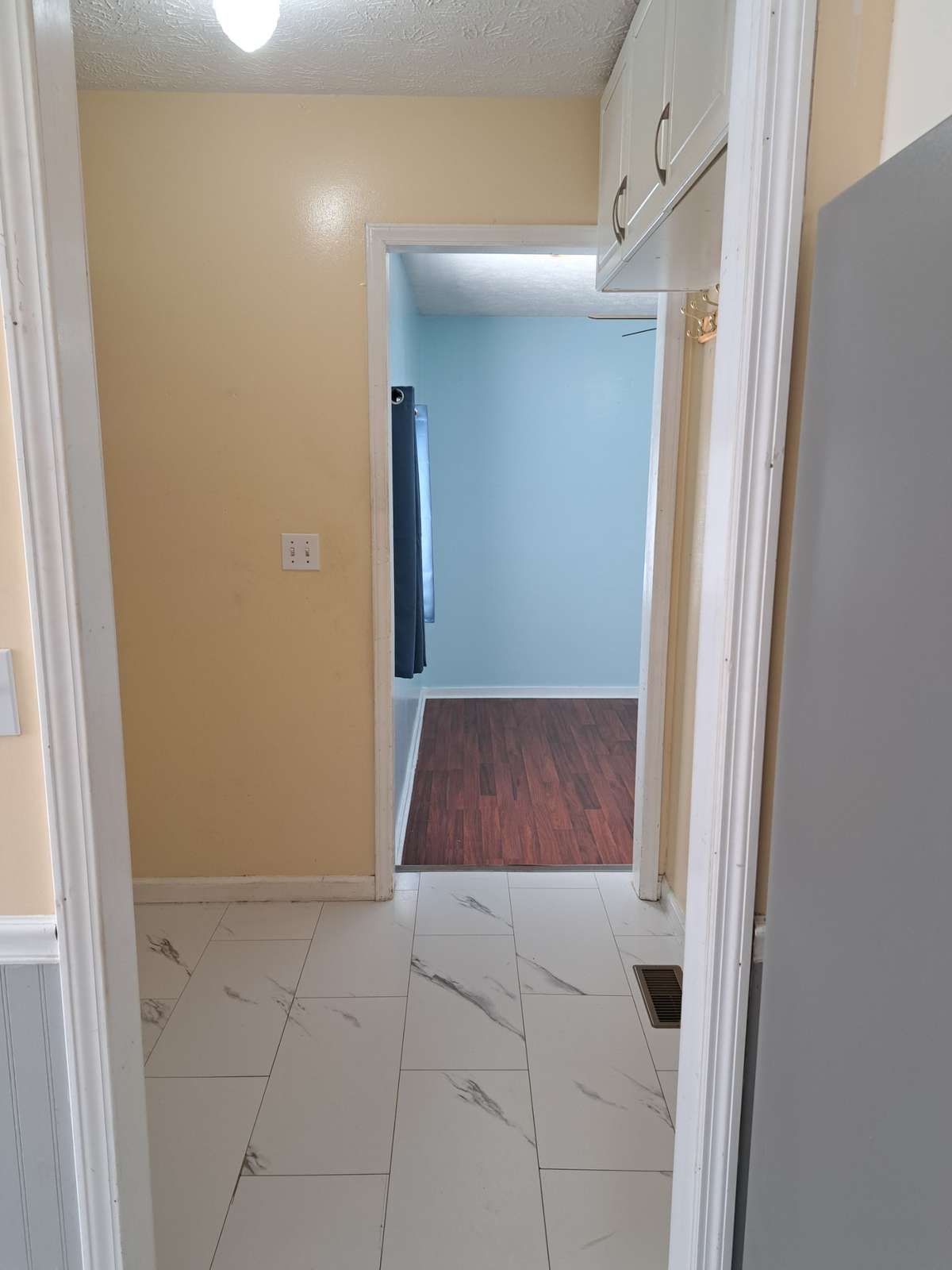 From the Kitchen, looking into the Den/Office