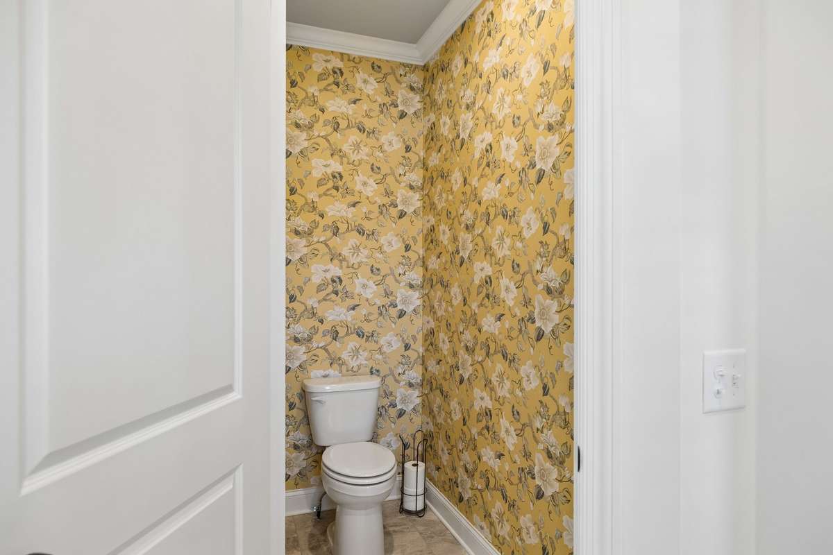 Water closet in the primary en suite bath