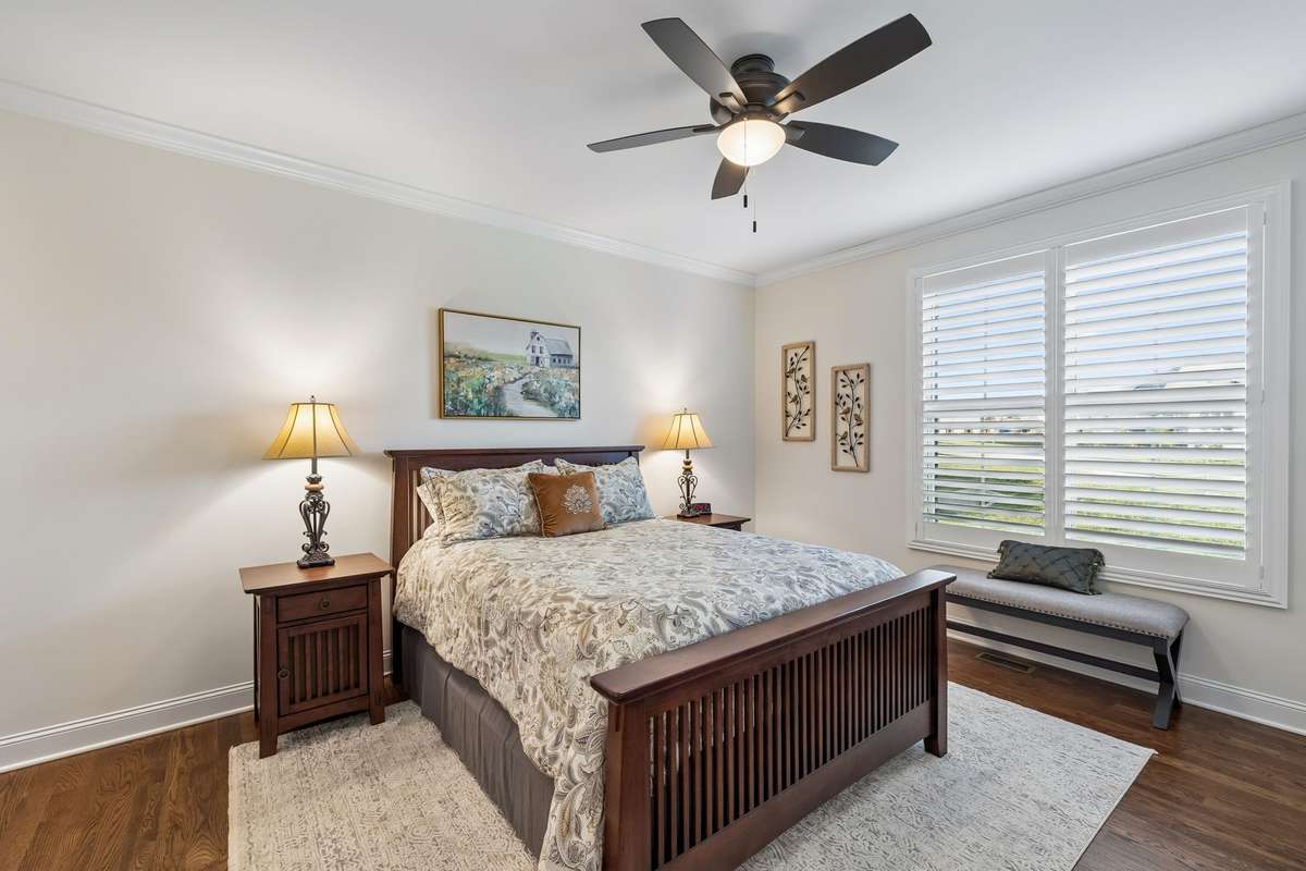 Additional bedroom located on the main level with the Jack-and-Jill bath.