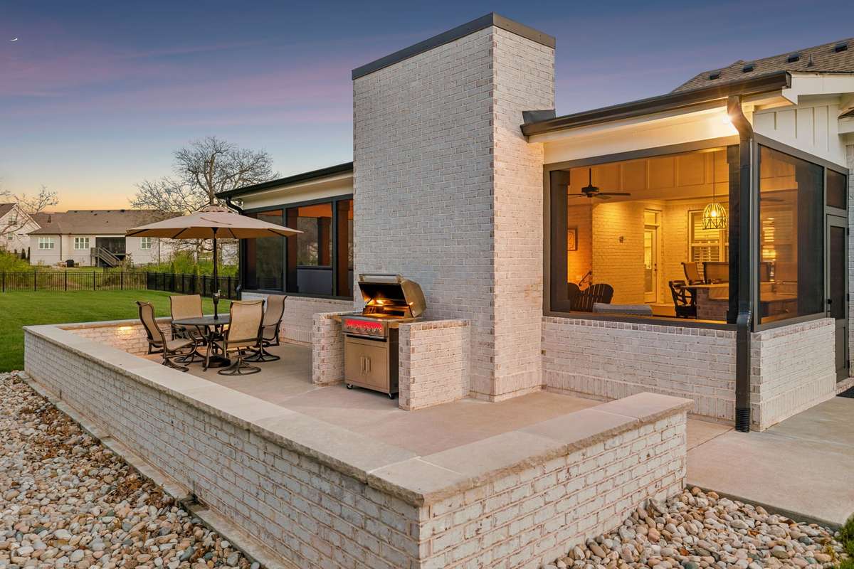 Just off the covered porch is the patio area, perfect for grilling out and entertaining.