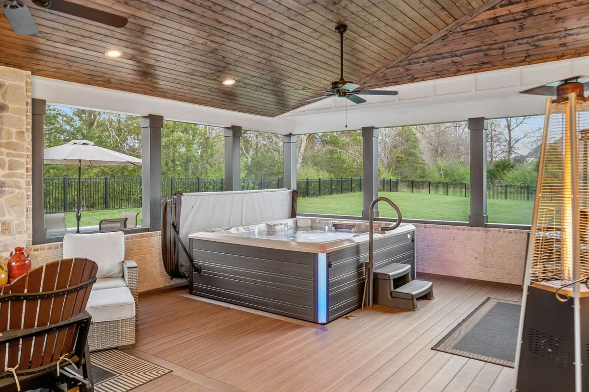 Unwind after the day in the premium hot tub.