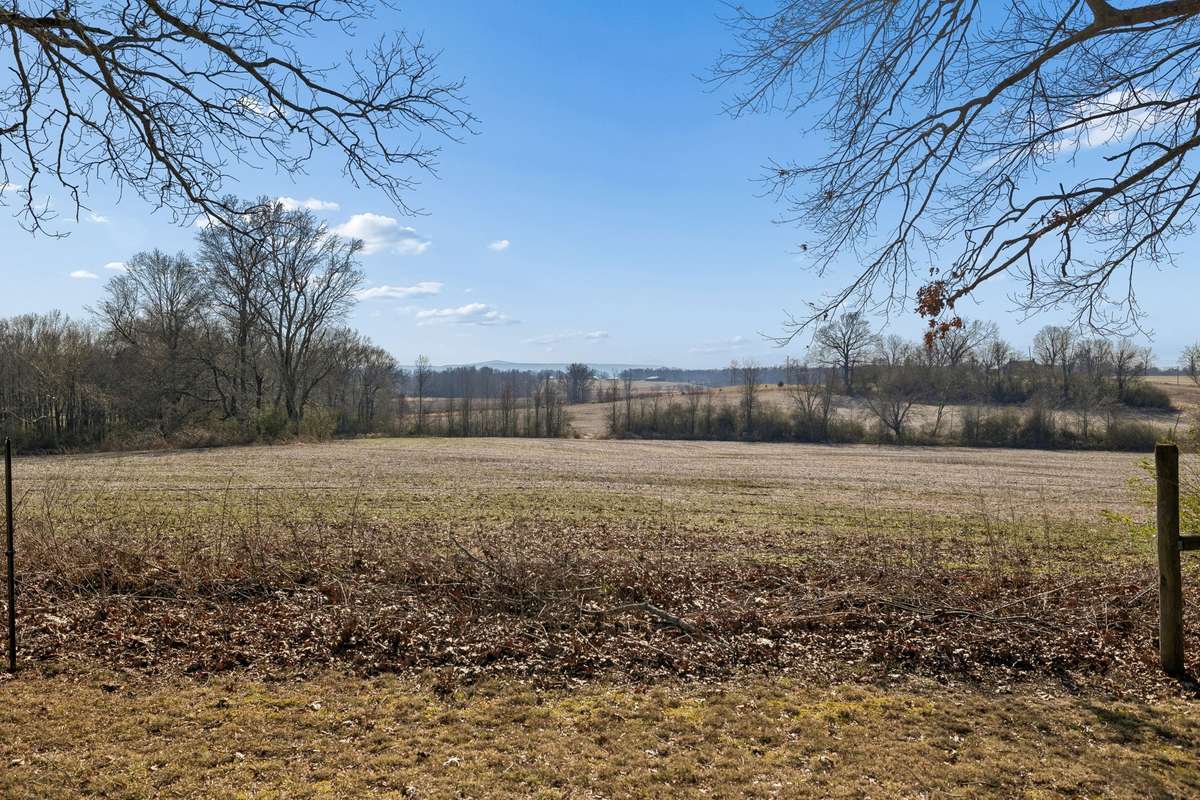 Couple hundred acre farm behind the home with rolling hills.