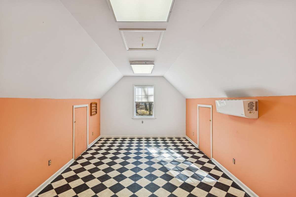 Hobby room above the garage.