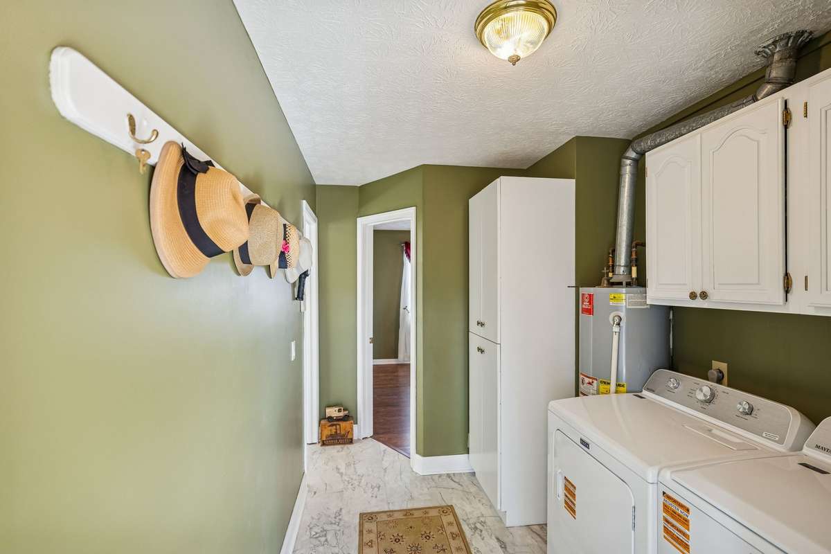 Large laundry area leading to the FL room.