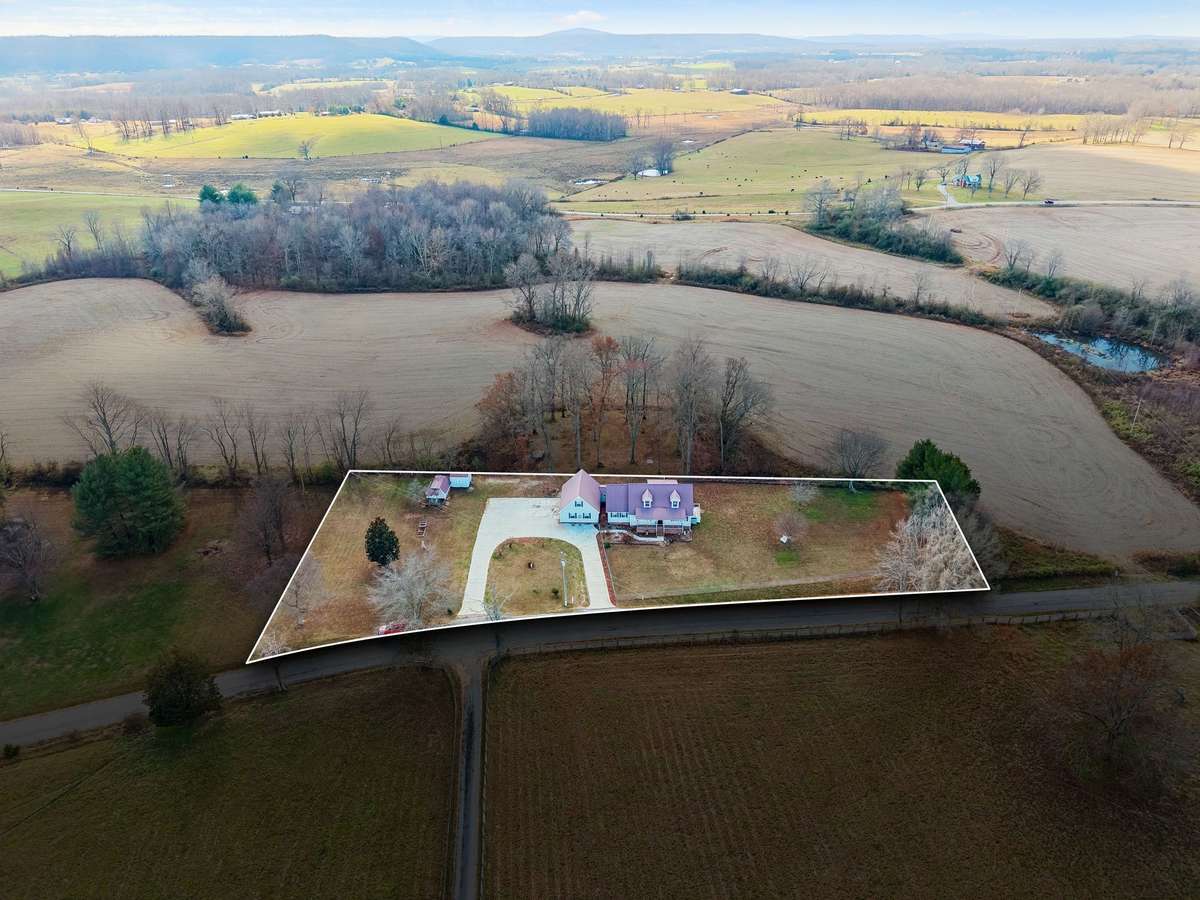 Overview of the 1.1 acre lot.