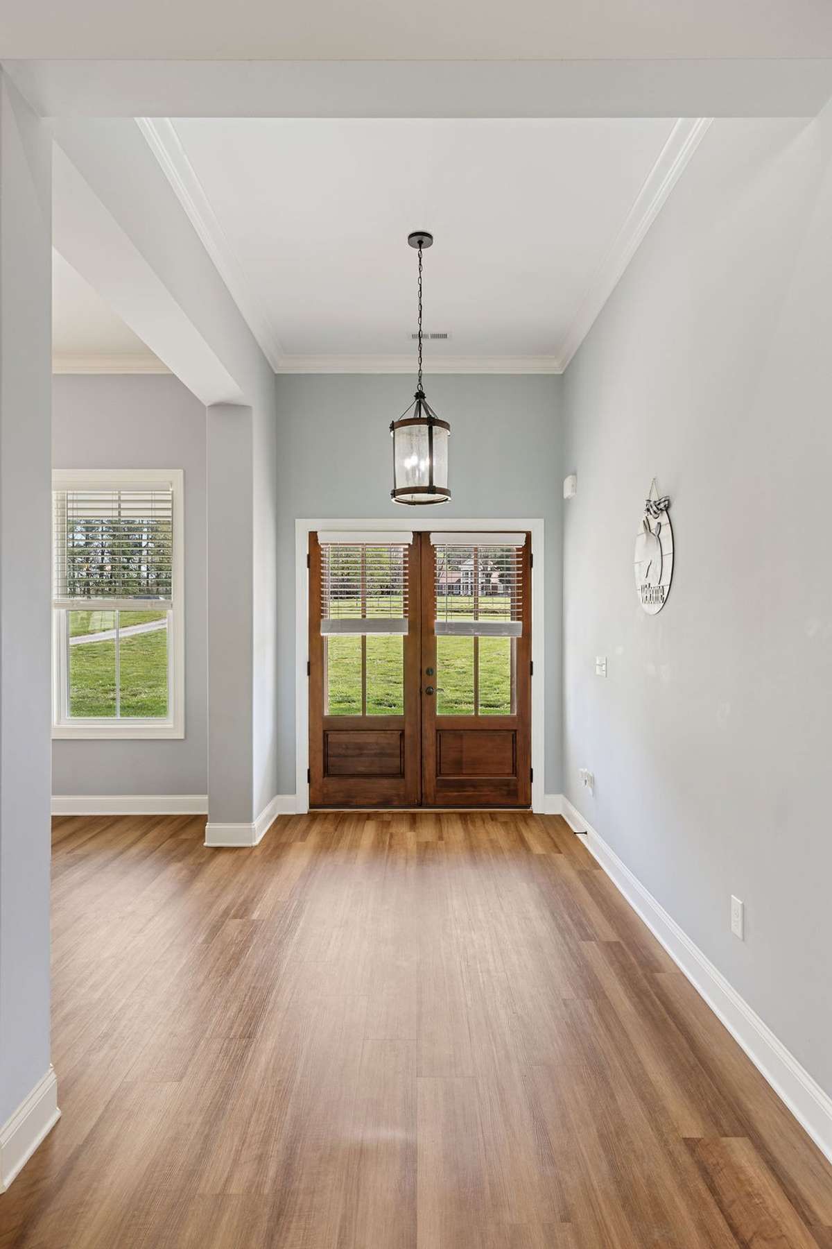 View looking back into entry foyer from inside of home