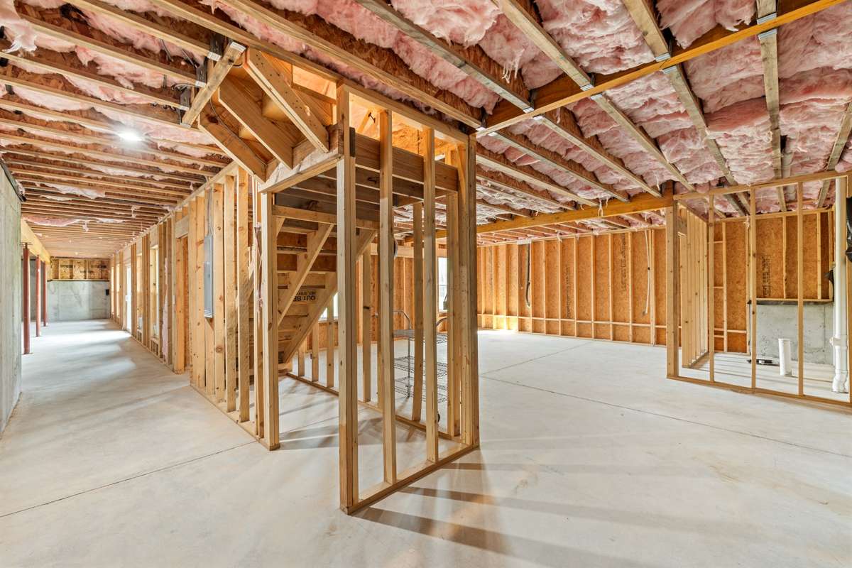 Another View of the Basement that has been roughed in  and ready for completion