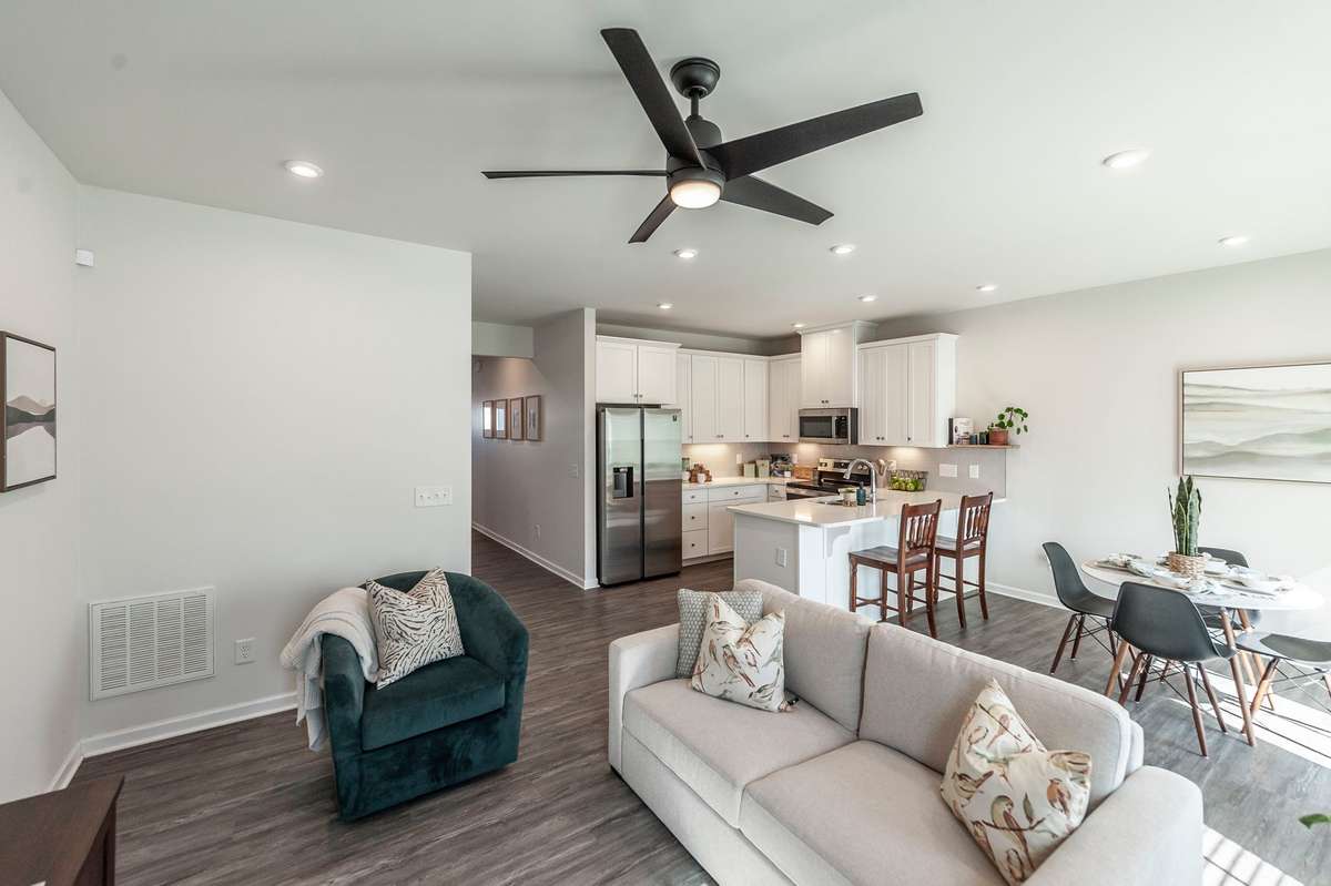Clean, modern finishes and a neutral color palette provide the perfect backdrop to make the space your own.