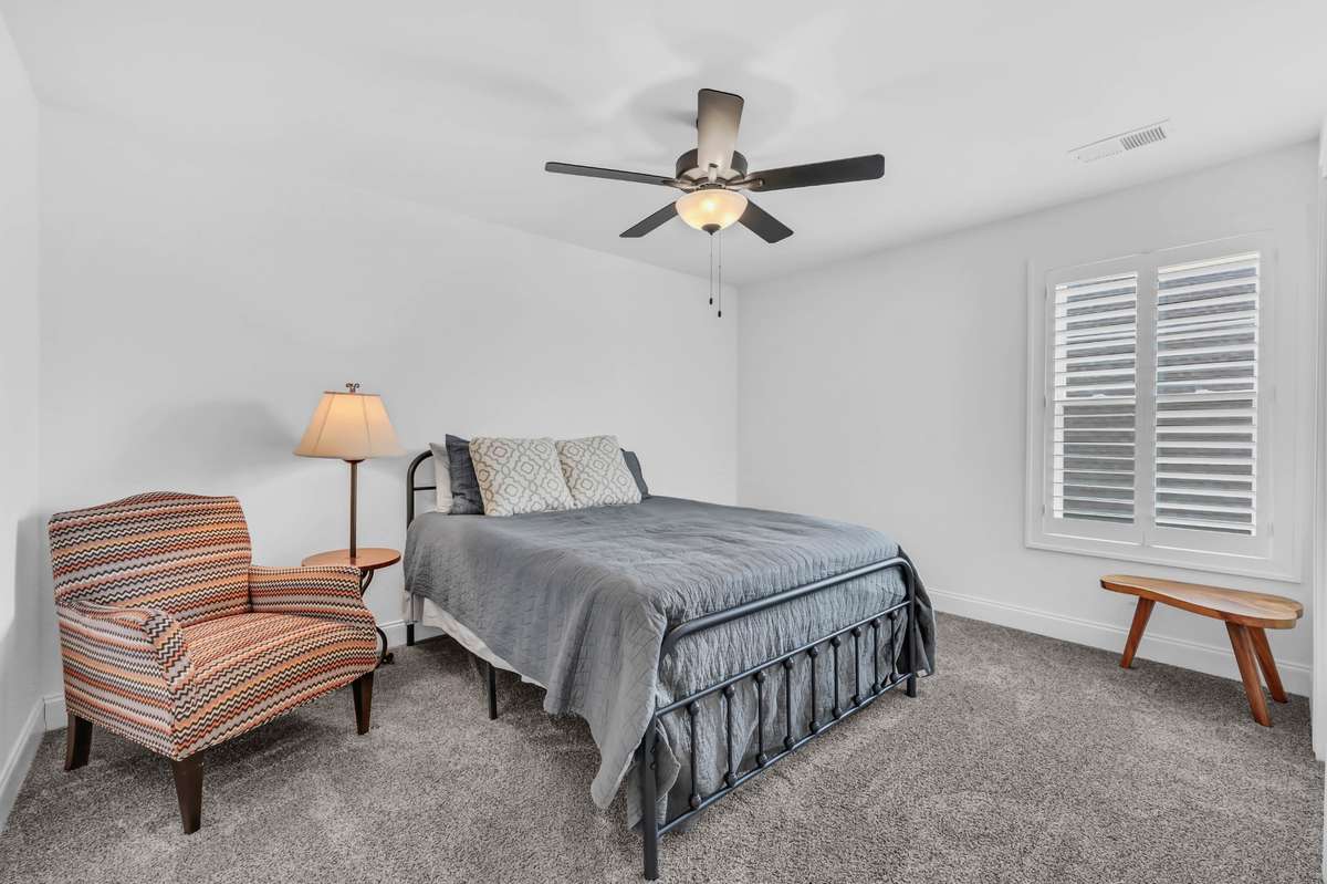 The third bedroom is upstairs also!