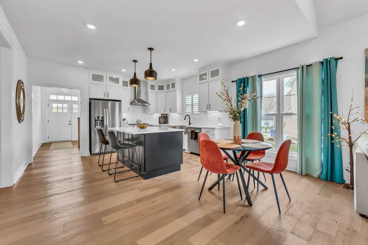 With its airy feel, thoughtful design, gorgeous flooring, and effortless flow, this space is ideal for hosting guests or enjoying quiet moments at home.