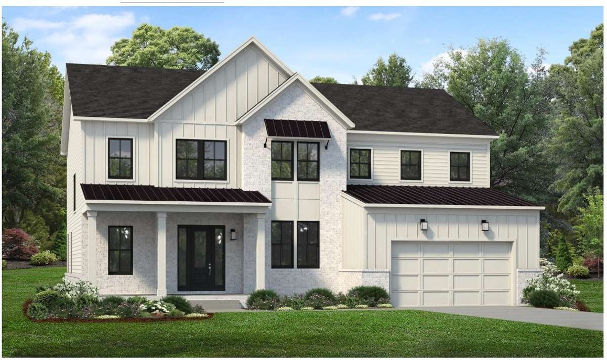 Farmhouse elevation/ Color Scheme 1