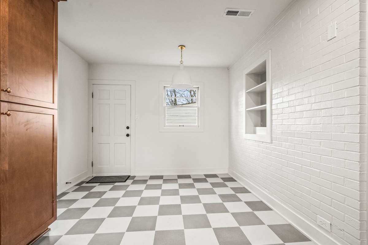 Breakfast nook in kitchen
