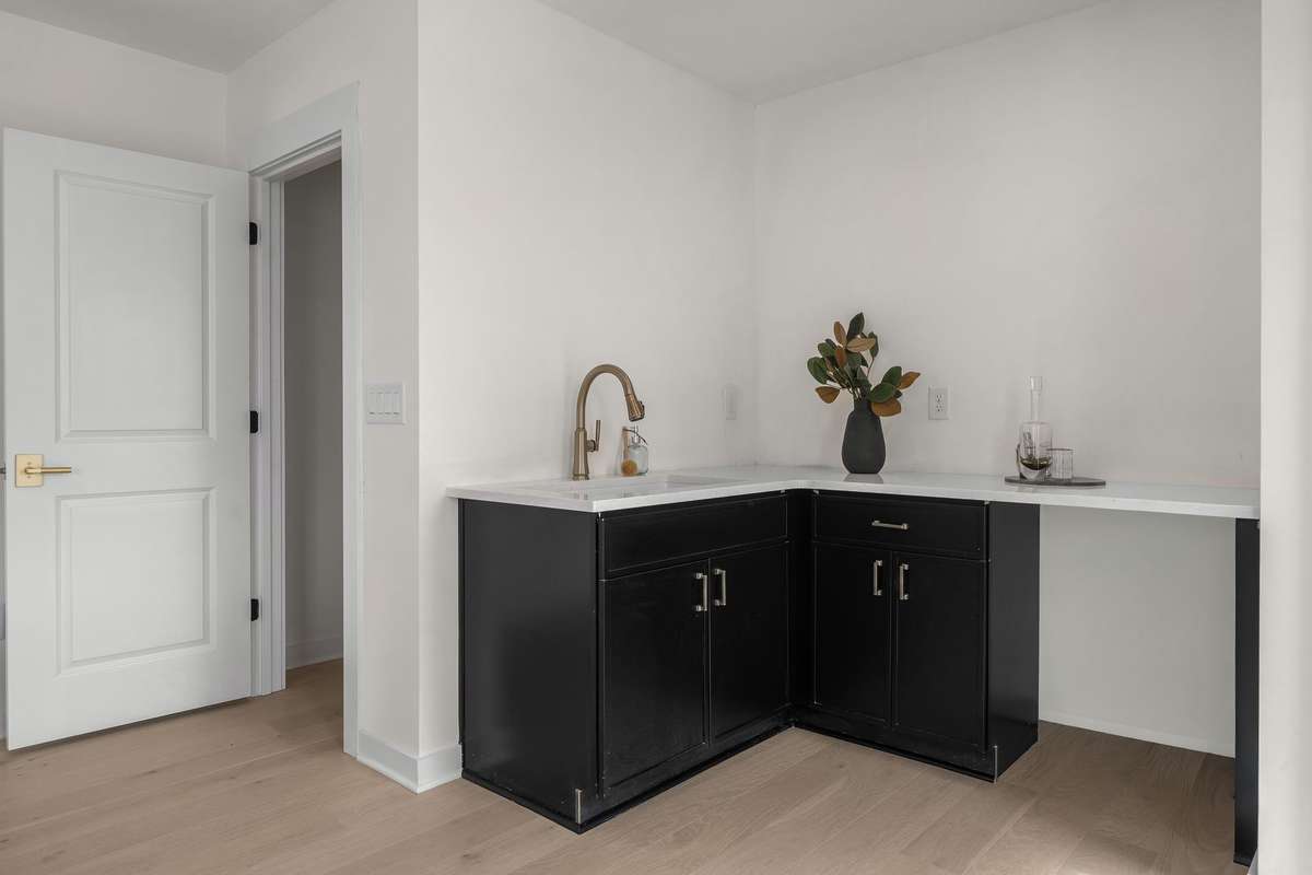 Kitchenette in the additional living space