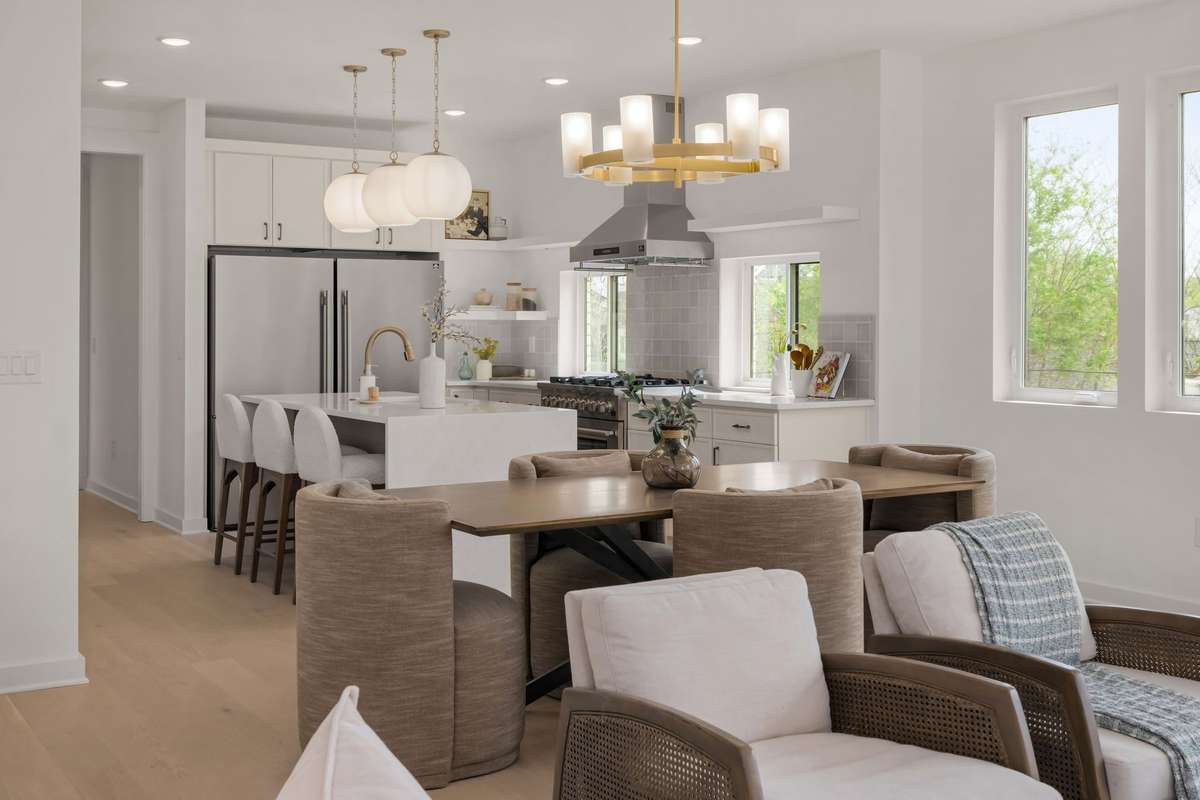 Expansive dining area off of the living room