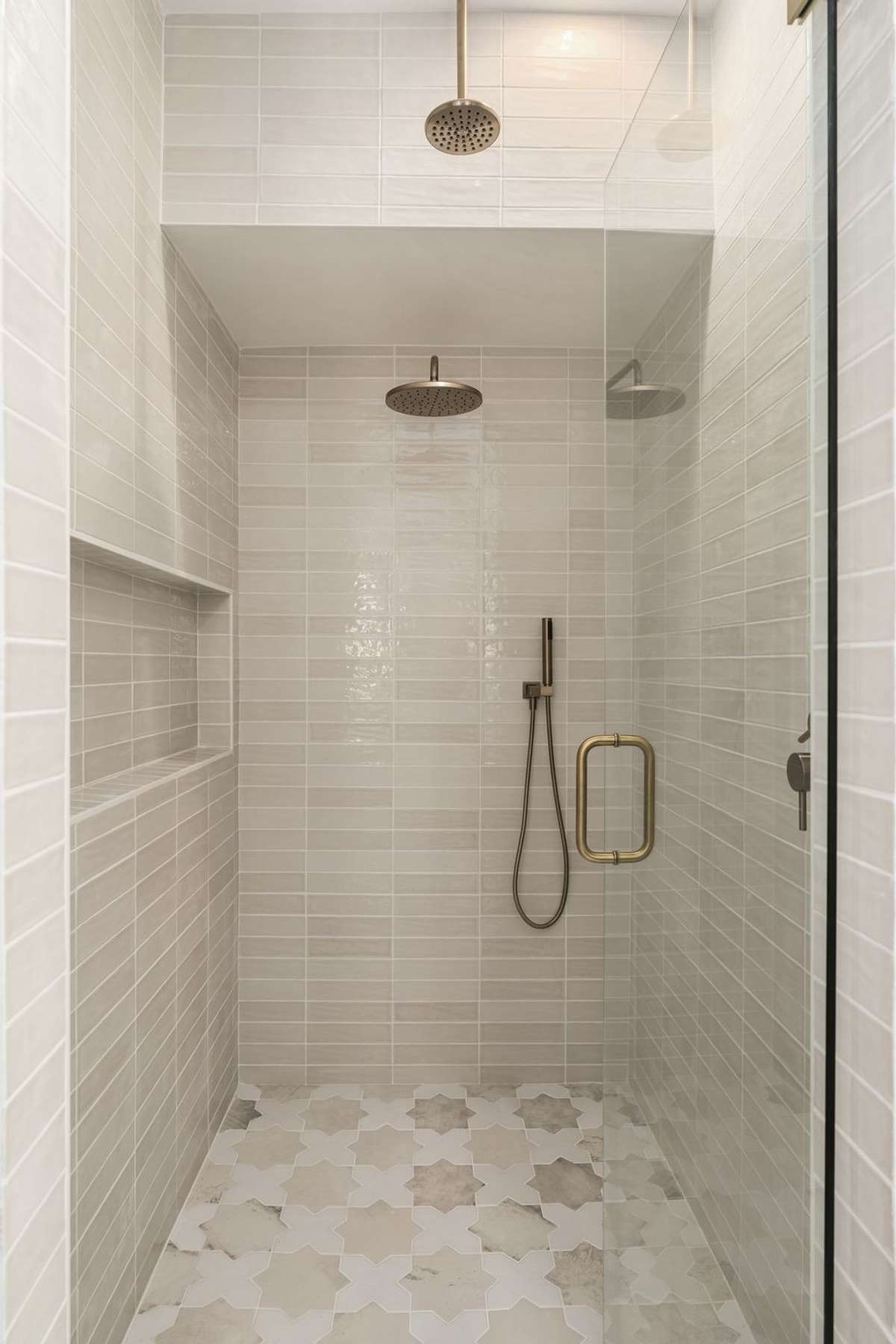 Primary walk-in shower