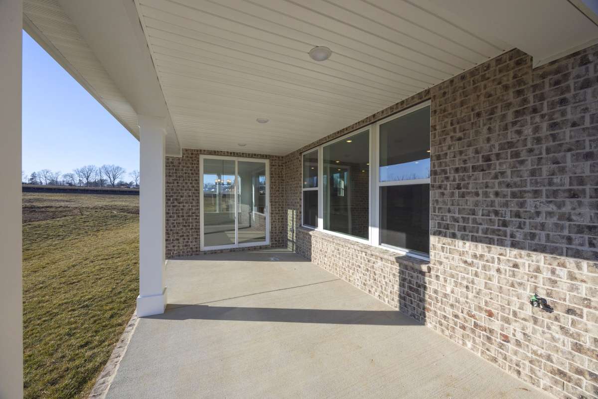 Enjoy your morning coffee on your covered patio. Gorgeous views on a private homesite