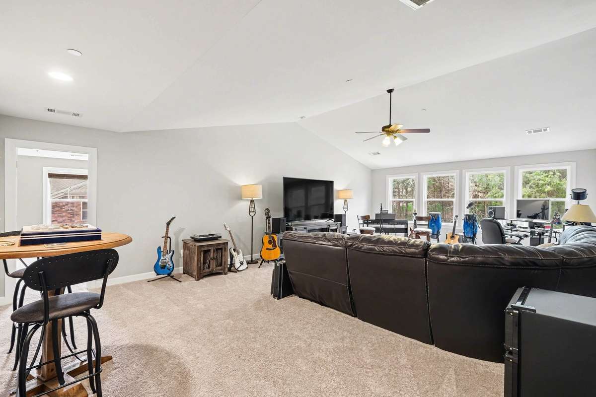 Whether hosting movie nights, creating a music studio, or setting up a game area, this light-filled retreat adapts effortlessly to your lifestyle.