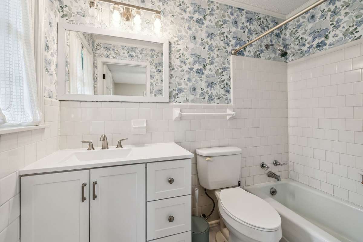 Master bath with new vanity