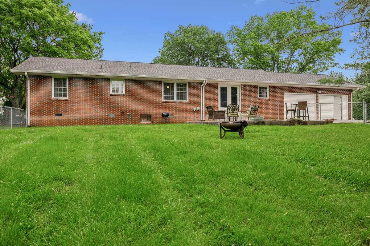 Back view of house
