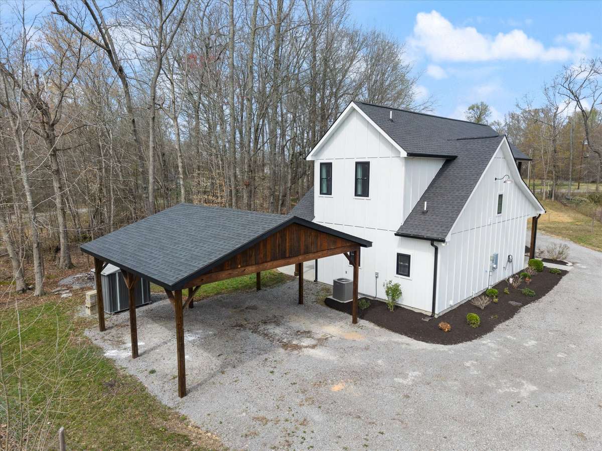 Back carport view