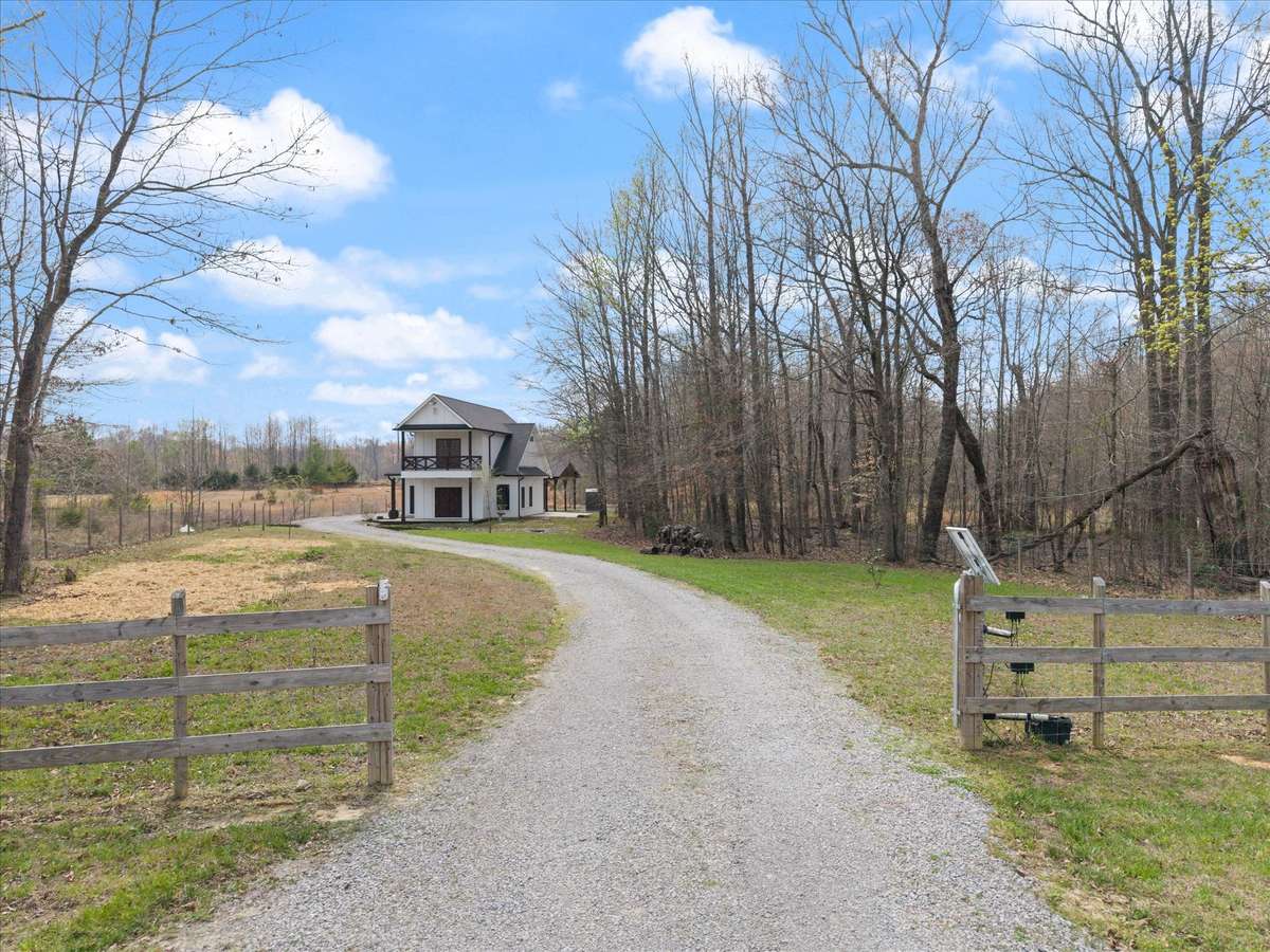 Street view through the front gate