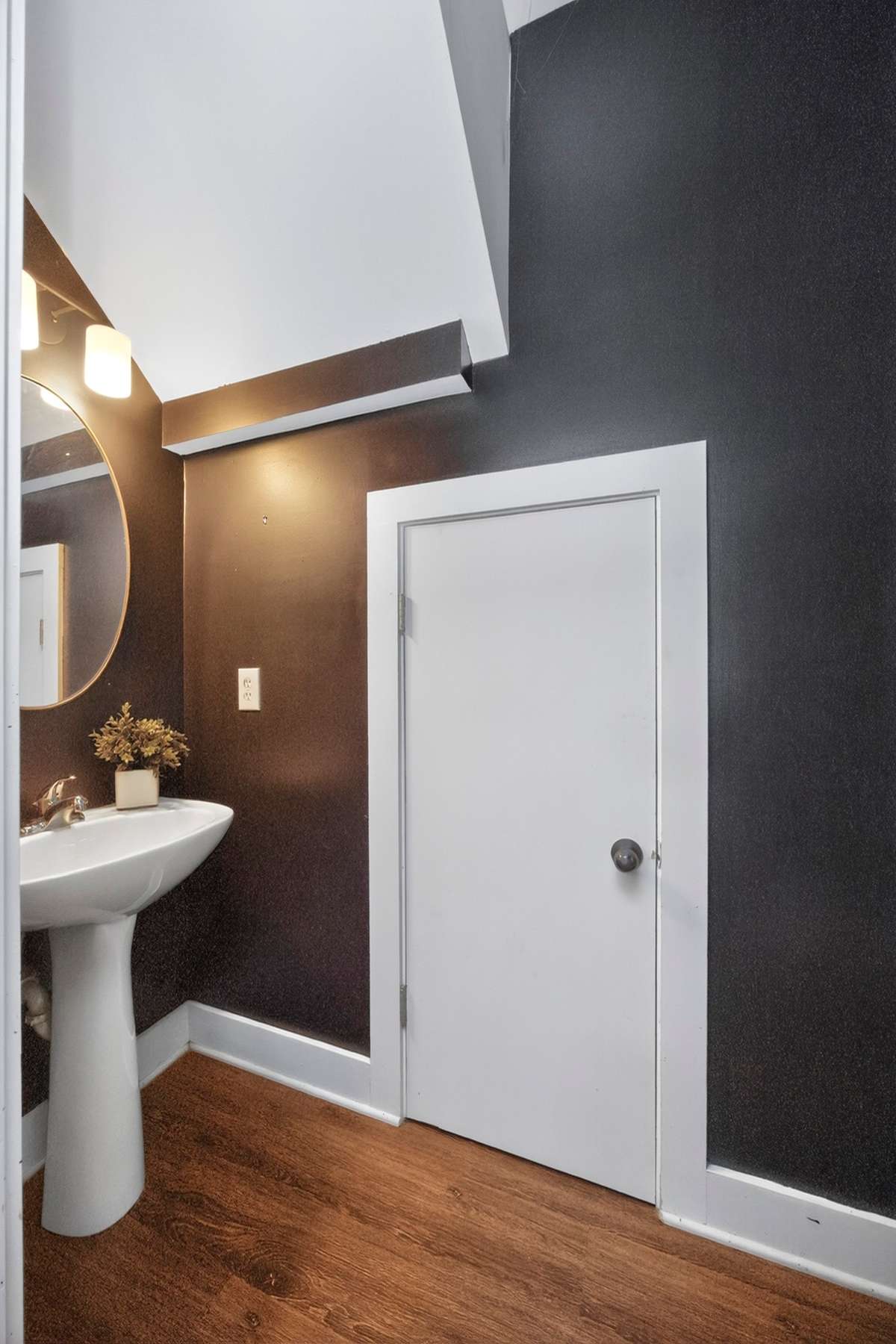 Half bathroom downstairs