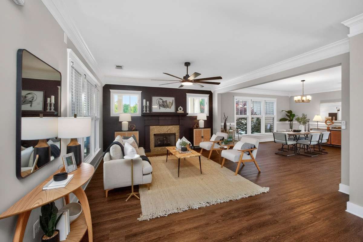 Entry into living room