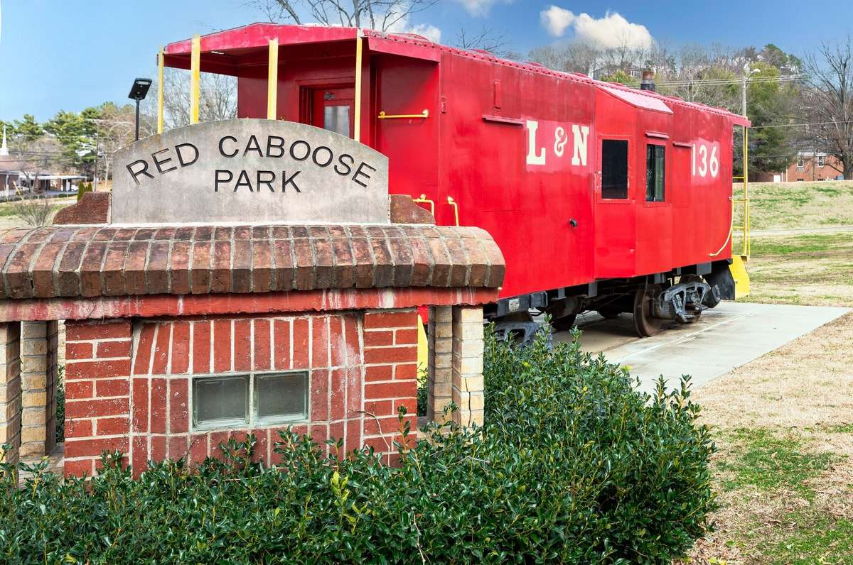 Red Caboose park is a local favorite for park fun and community events!