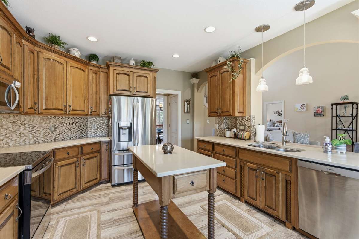 Large updated kitchen with beautiful stainless appliances