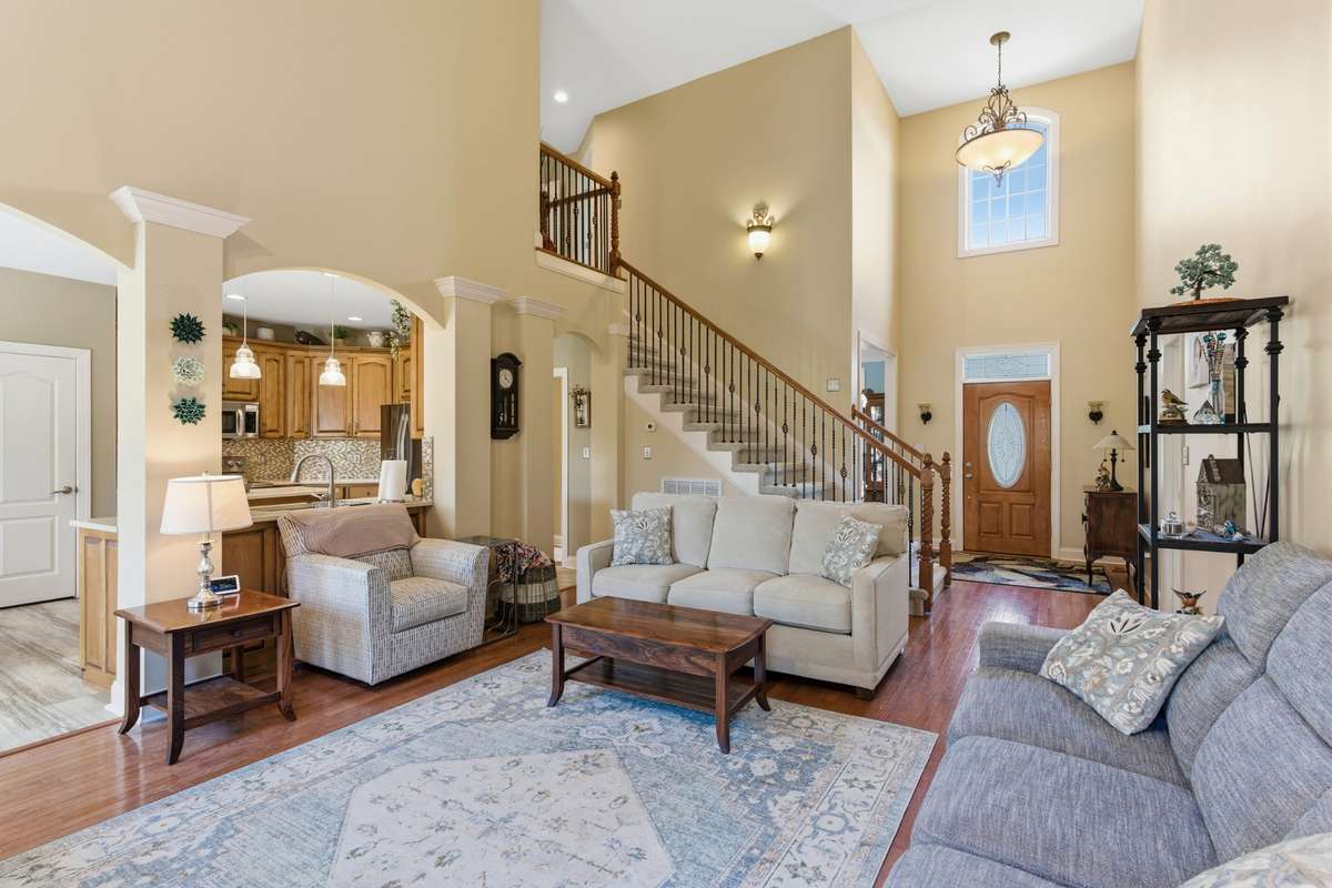 Large open living room