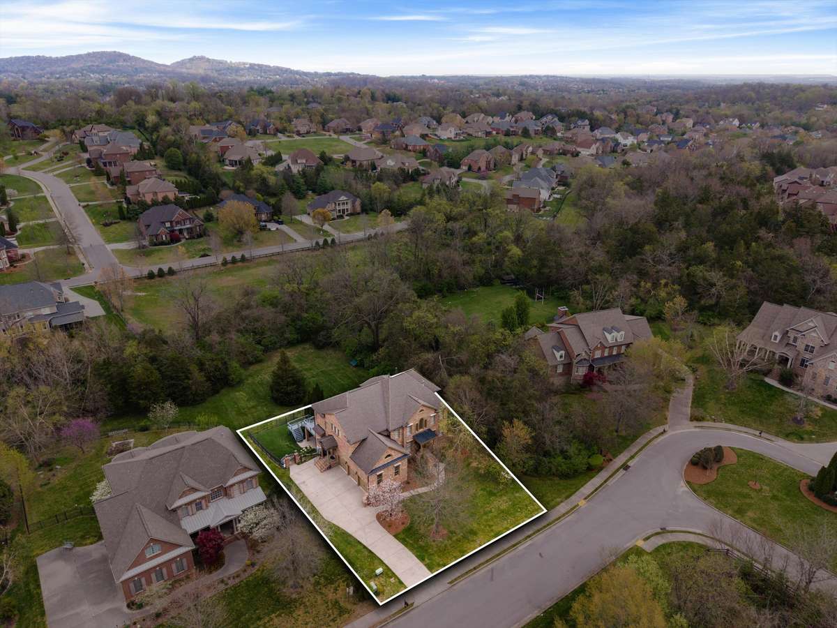 Notice the amount of privacy around the side and back of this home