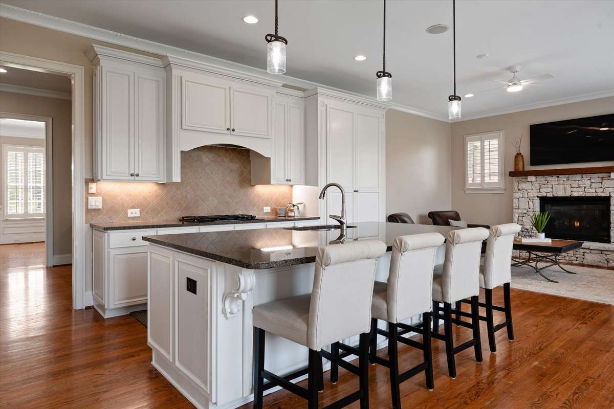 The bright, inviting kitchen truly is the heart of the home.