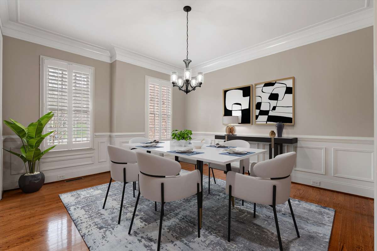 *virtually staged*. to the left as you enter the home is the formal dining space