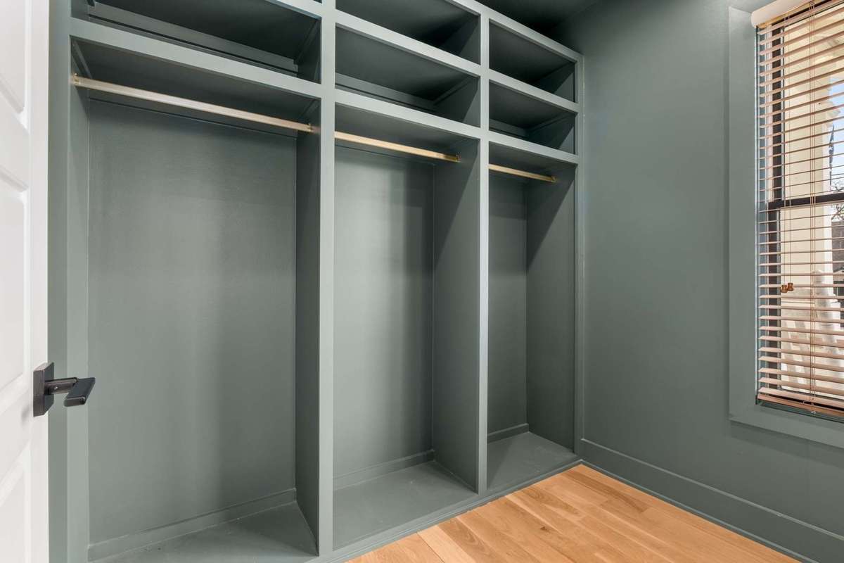 alternative view of primary bedroom closet
