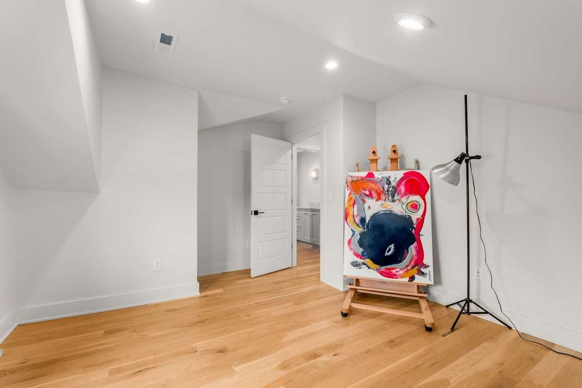 alternate view of upstairs flex room / hobby space