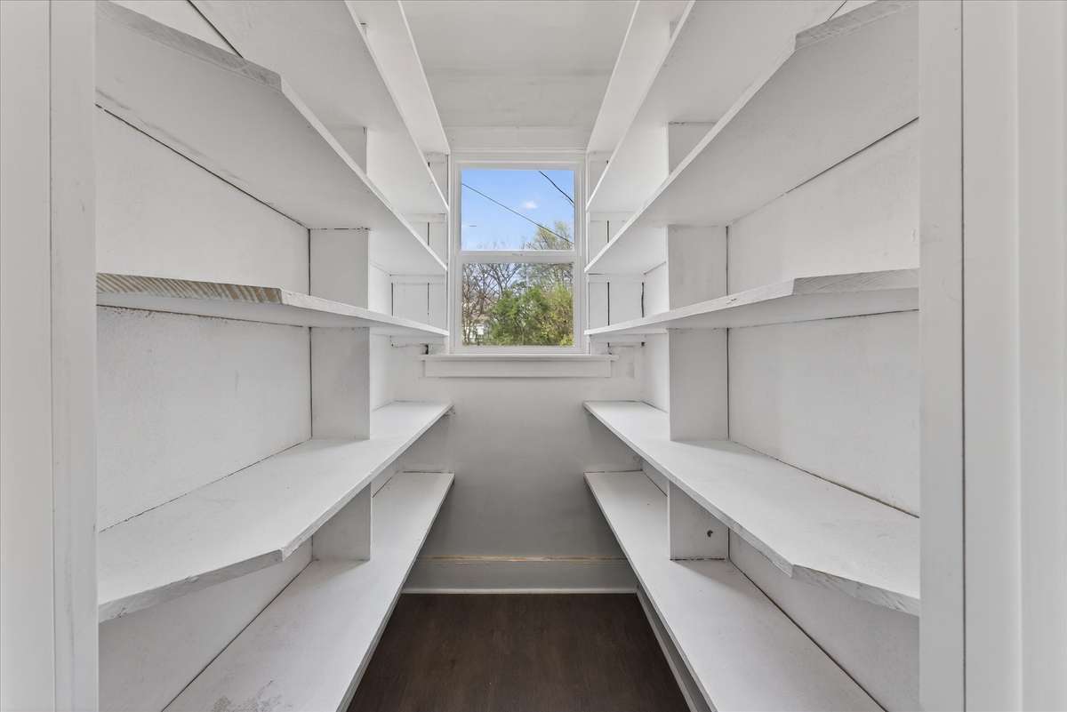 MASSIVE pantry space with natural light!