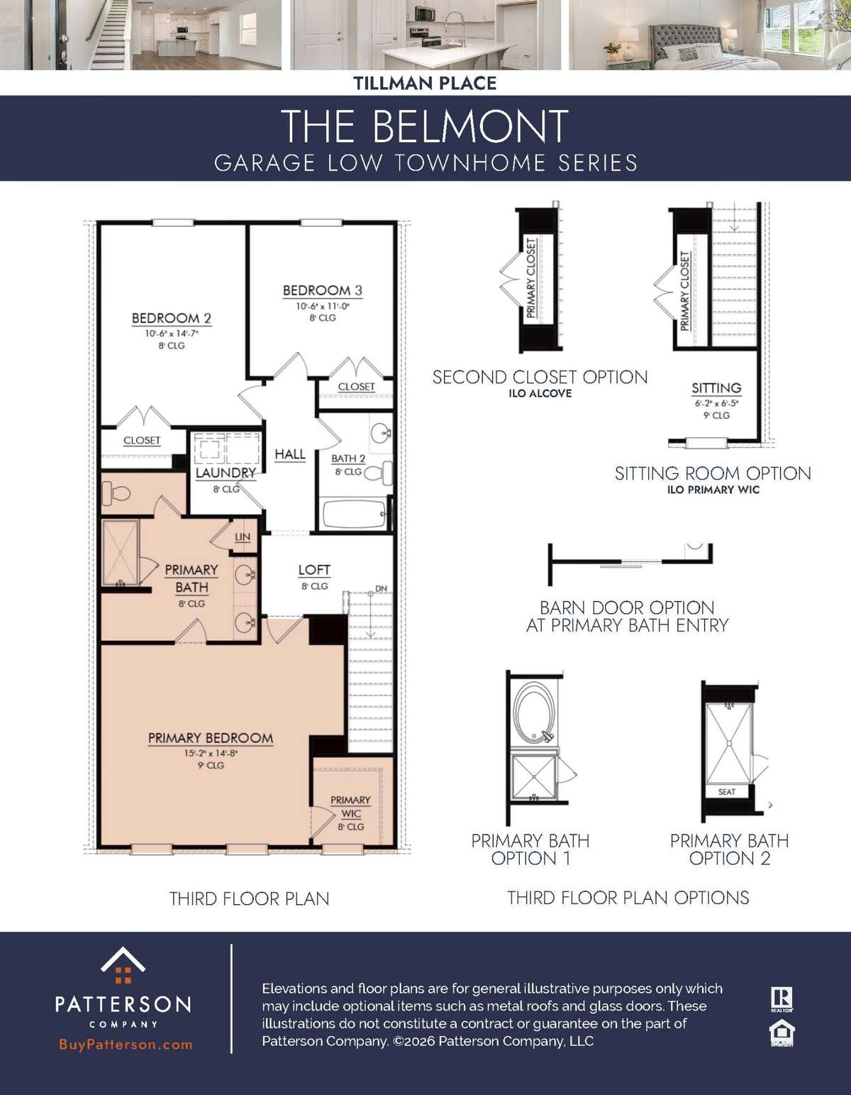 Upstairs, you'll find a large primary bedroom and primary bath with many options to personalize.