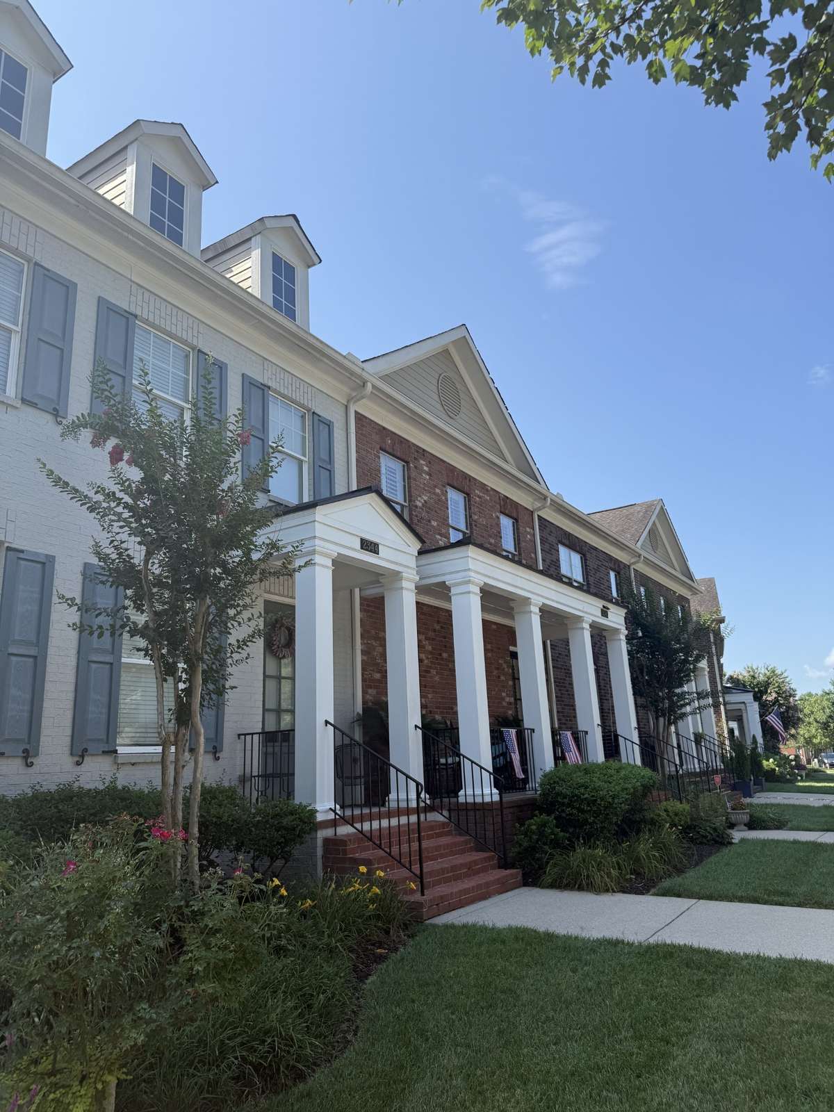 Photo of similar townhomes previously built by Patterson Company