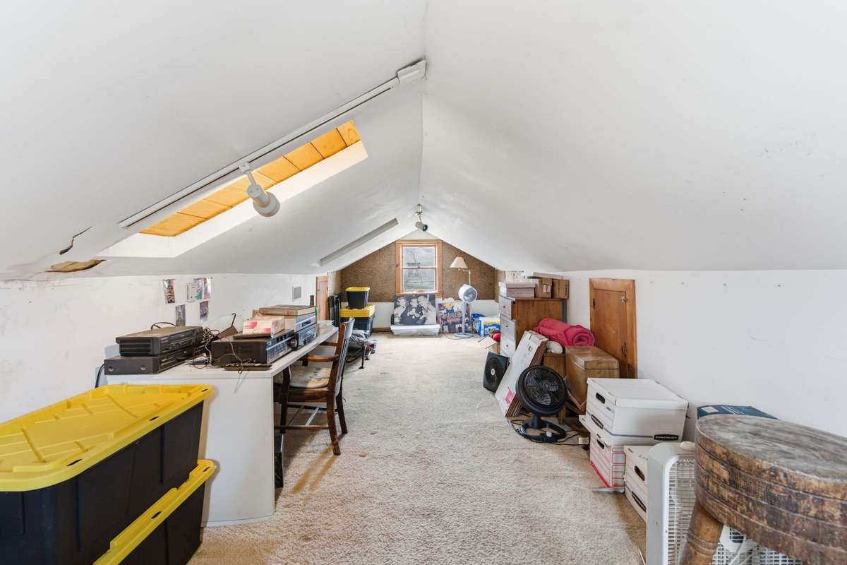 An additional 280 square feet (not included in listed square footage) is located in the second story attic conversion - this room would be perfect as a hobby room, office, or additional storage space.