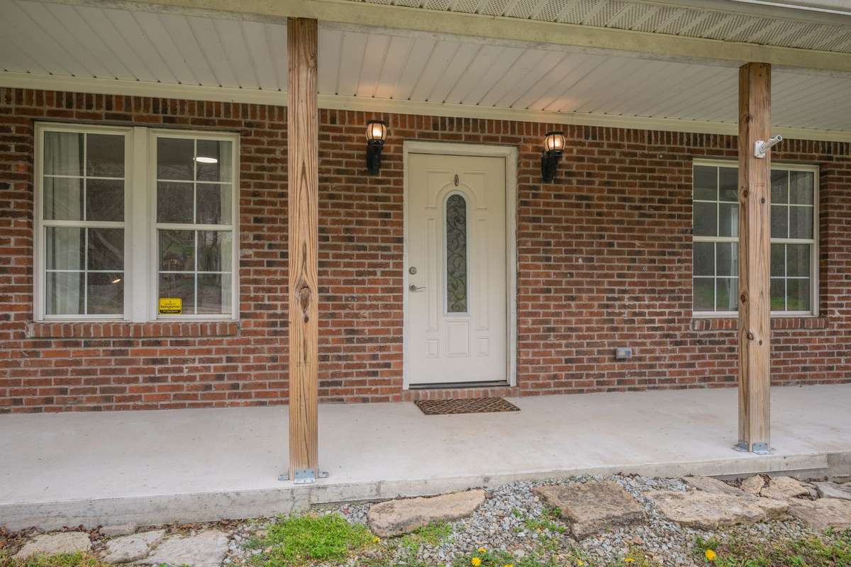 Long Covered Front Porch