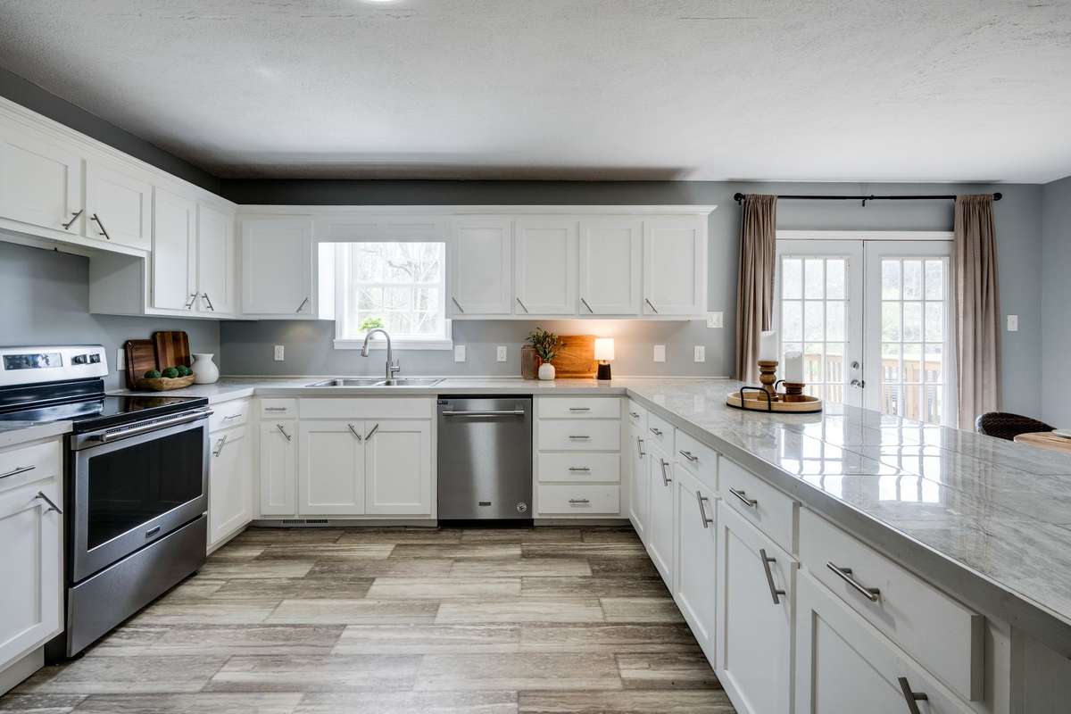 Nice Stainless Steel Appliance Package including Refrigerator