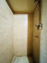Shower in basement bathroom
