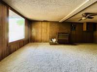Den area in basement. Carpet is fairly new and in great condition.