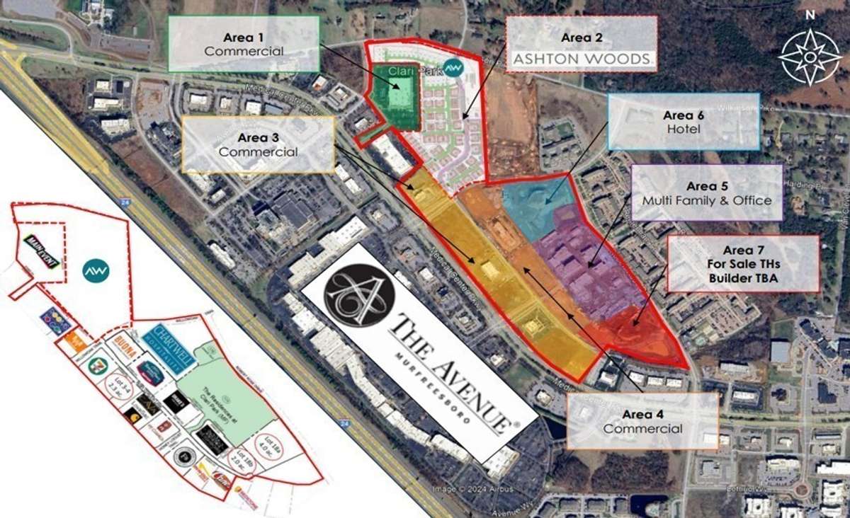 Promenade at Clari Park is ideally located across the street from The Avenue and is part of the vibrant Clari Park development, placing you just steps away from a wide variety of restaurants and shopping.