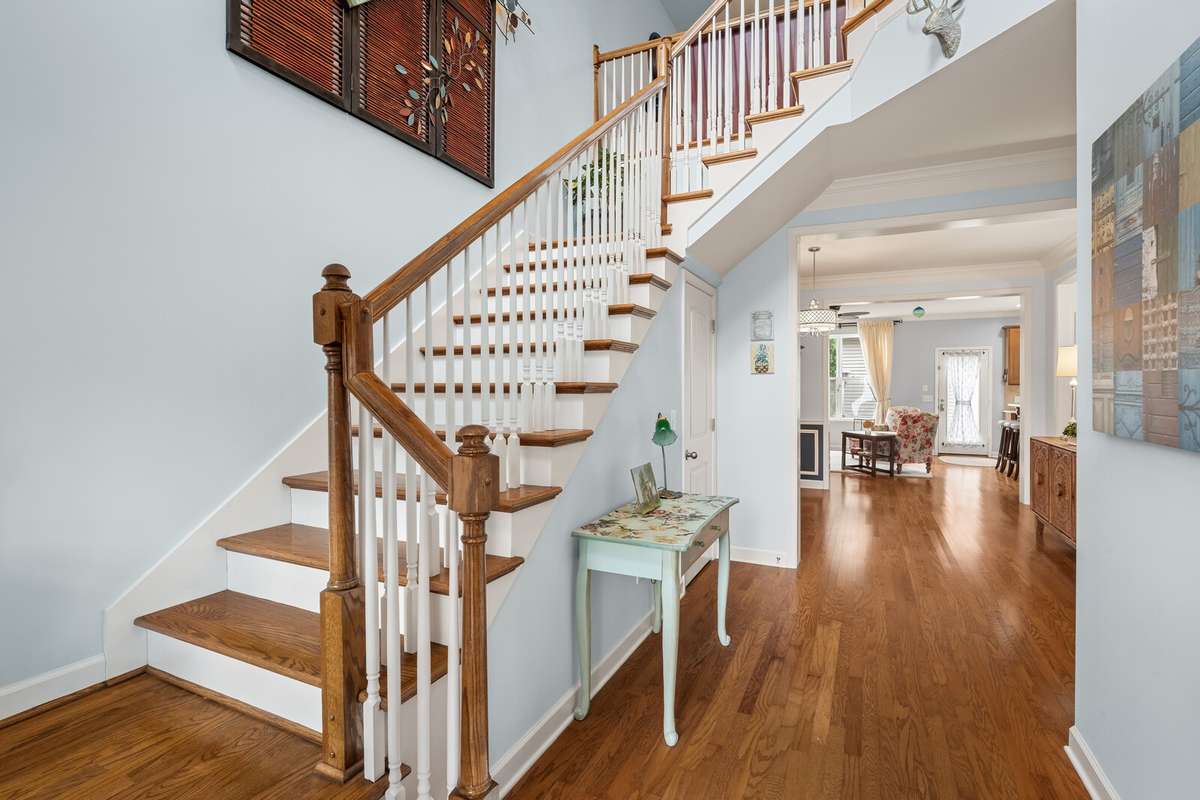 Entry foyer and stair