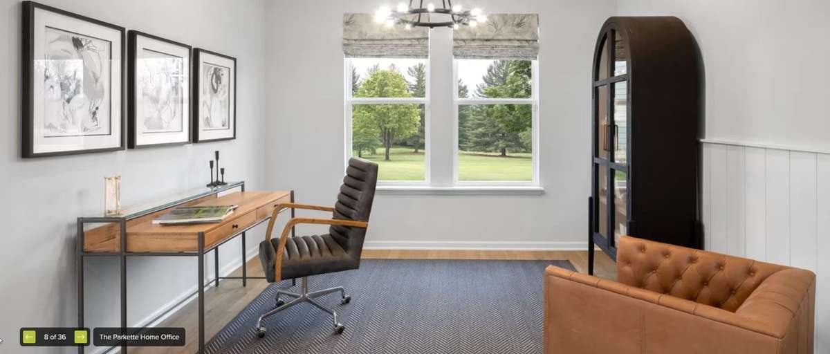Not actual home. Photo of plan in another state and showing optional features and upgrades