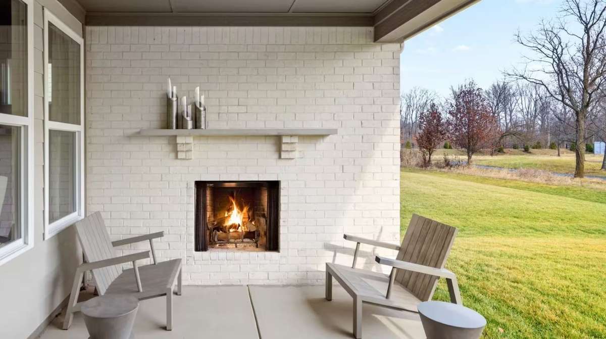 Not actual home. Photo of plan in another state and showing optional features and upgrades