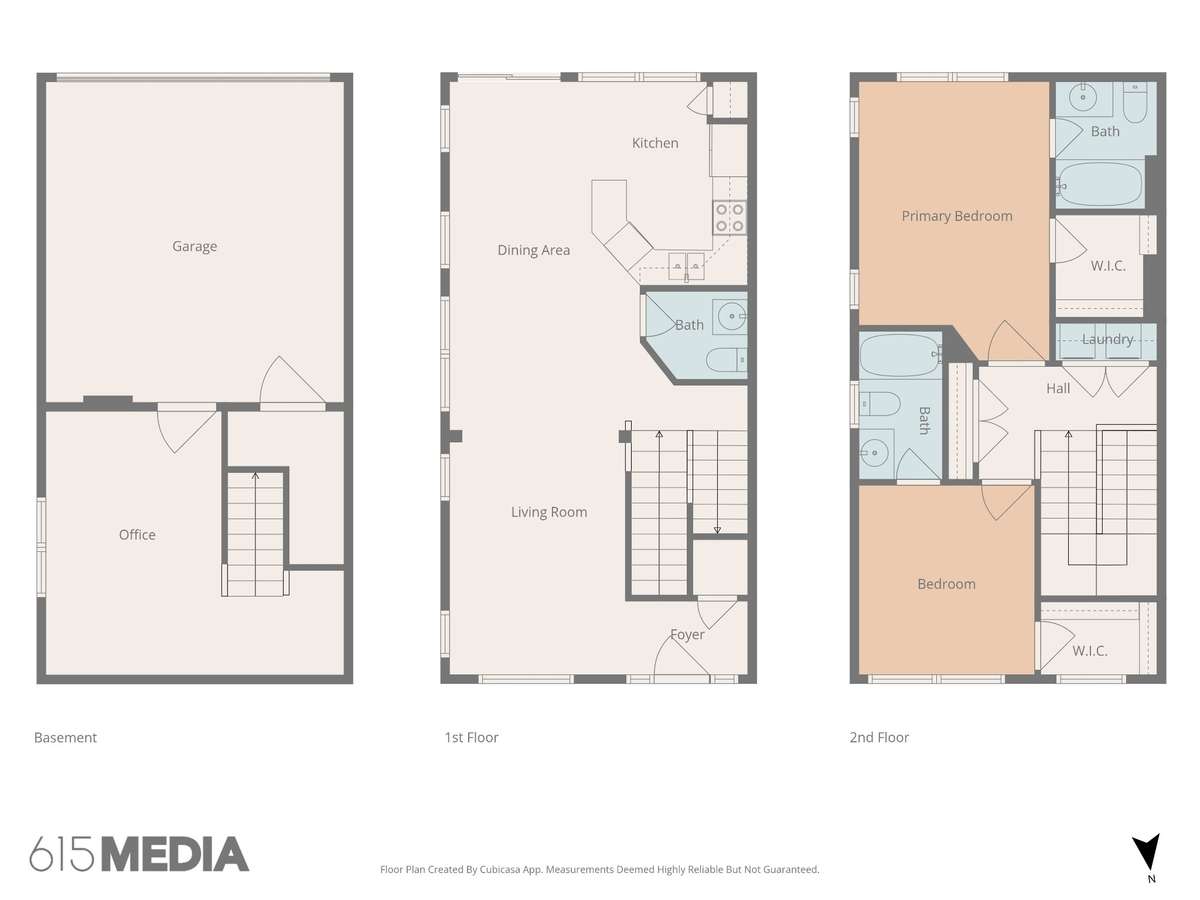 Basement | 1st Floor (Main) | 2nd Floor (Both Bedrooms)