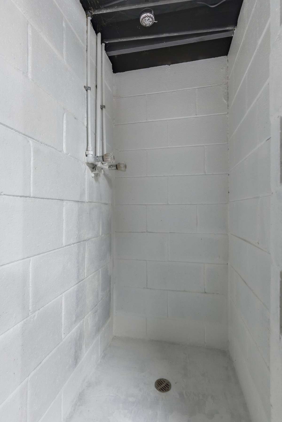Downstairs shower stall